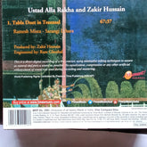 Alla Rakha And Zakir Hussain  - Tabla Duet In Teental  (CD)